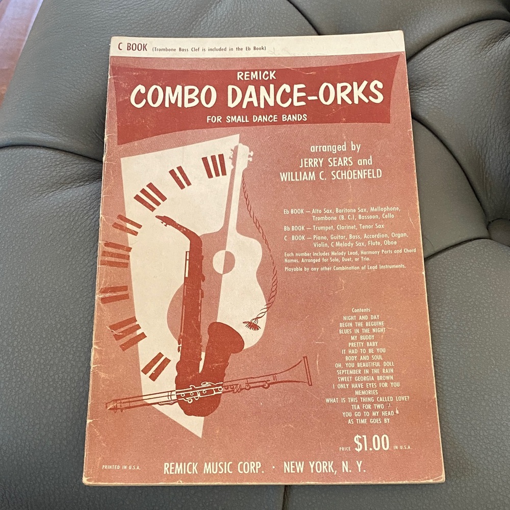 Vintage Collectable Combo Dance-Orks Music Book